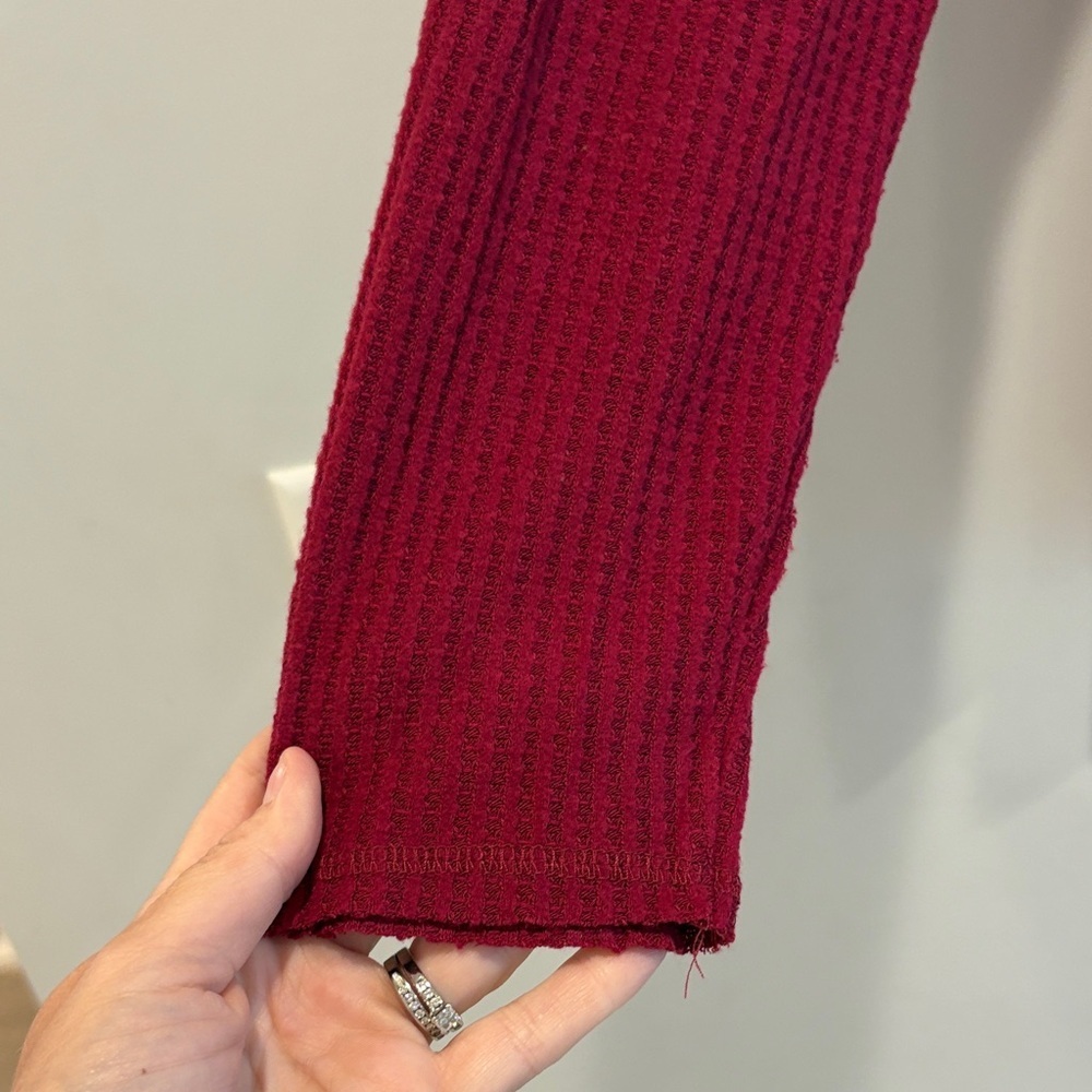 Maurices Deep Red Cowl Neck Sweater - Picture 4 of 5